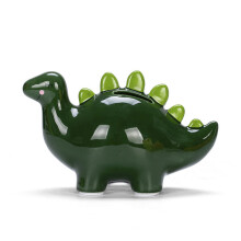 Dinosaur Piggy Bank Stegosaurus Ceramic Coin Bank for Kids Boys Girls Cute Design Encourages Saving