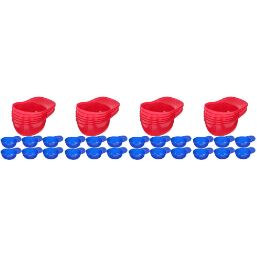 48Pcs Reusable Plastic Ice Cream Bowls Hat Shape for Kids Storage 2