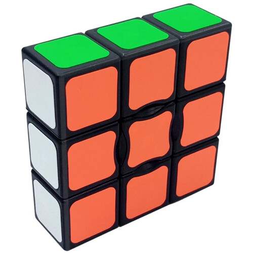 1x3x3 Speed Cube for Beginners, Smooth Fast Turning Mini Magic Cube Puzzle Black 1