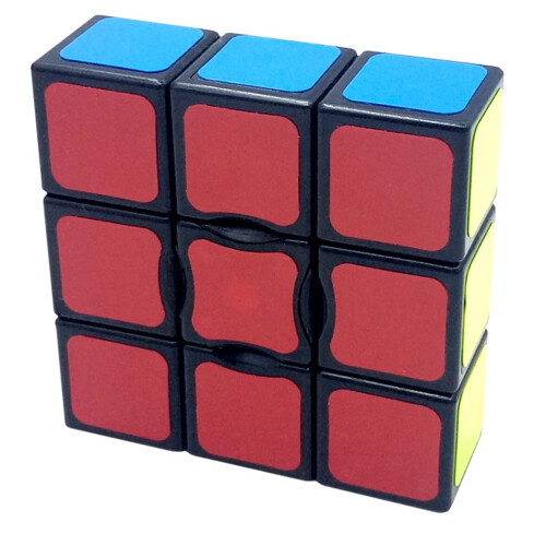 1x3x3 Speed Cube for Beginners, Smooth Fast Turning Mini Magic Cube Puzzle Black 2