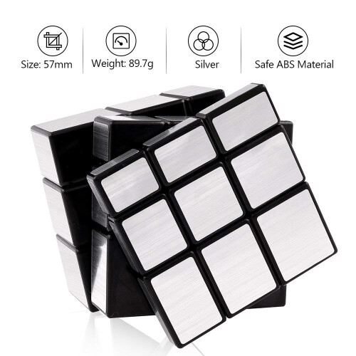 Mirror Cube 3x3x3 Speed Cube Set, ShapeShifting Puzzle Toy with Smooth Turning 1