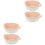 4Pcs Ceramic Bakeware Set Pink Baking Bowls Dishwasher Microwave Safe 2