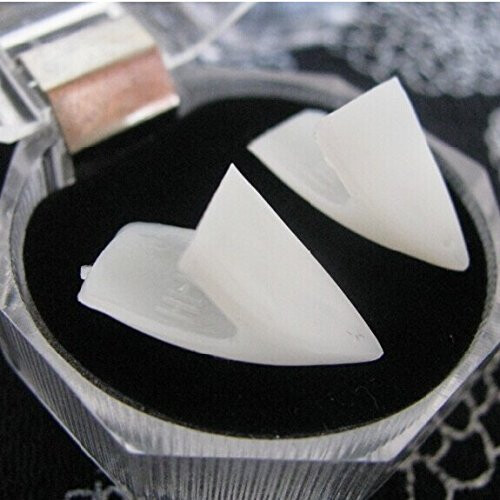2PCS Small Vampire Fangs for Halloween Costume, Reusable False Teeth Set with Realistic Effect 1