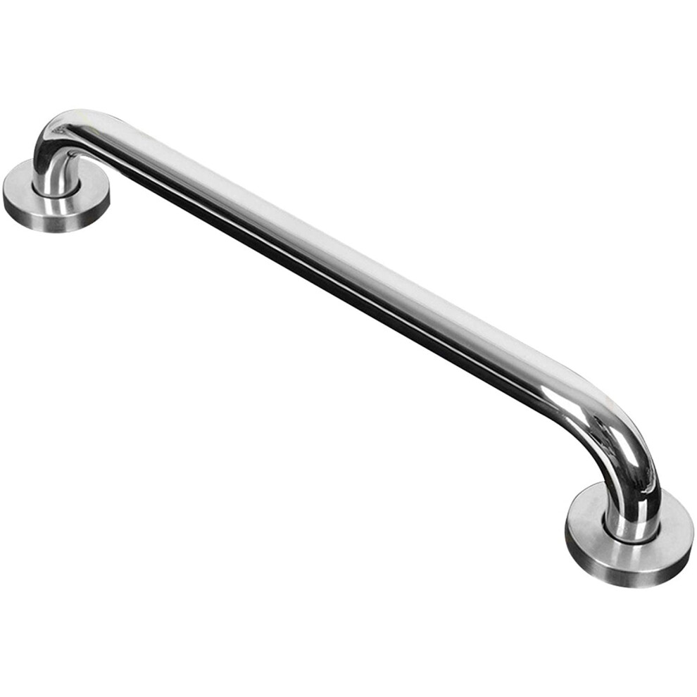 Silver Stainless Steel Bathroom Grab Bar 50Cm With Antislip Ergonomic Grip And Rustproof Safety Rail For Shower And Toilet