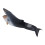 Blue Whale Figure 9.1x2.8x2.4in Soft Plastic, 1 PC 2