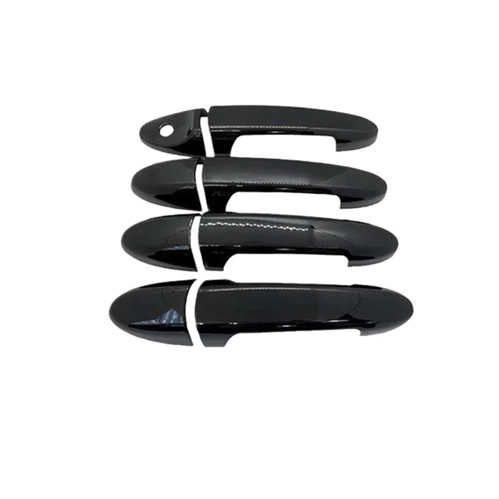 Gloss Door Handle Covers For Ford Escape 2001Â2012 Mk1 Mk2, Carbon Fiber Style, Easy Installation Black 9771547738299