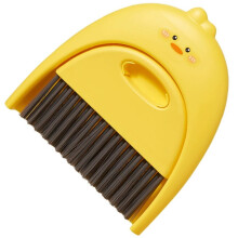 Mini Dustpan and Brush Set with Soft Flexible Bristles for Gentle Desktop or Keyboard Cleaning