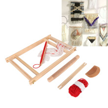 Kids Weaving Loom 1 Set 40x30x20 cm Wood/Metal