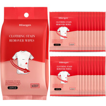 80pcs Stain Remover Wipes for Clothes Shoes and Sheets, Instant Travel Stain Removal