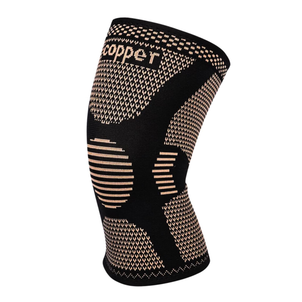 Copper Relief Knee Brace for Arthritis Pain and Sports Support, Breathable Copper Compression Sleeve XLarge
