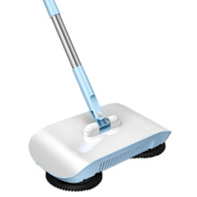 Manual Floor Sweeper 2 in 1 Broom and Mop for Home Cleaning, NonElectric Compact Design for Hard Floors and Carpets
