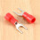 100 Pcs 4mm Fork AWG 22-16 Pre Insulated Terminal Cable Lug 5