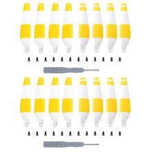 16PCS Propellers Set, Low Noise Durable Replacement Blades Compatible with DJI Mini 3 for Enhanced Flight Visibility (Yellow+White)