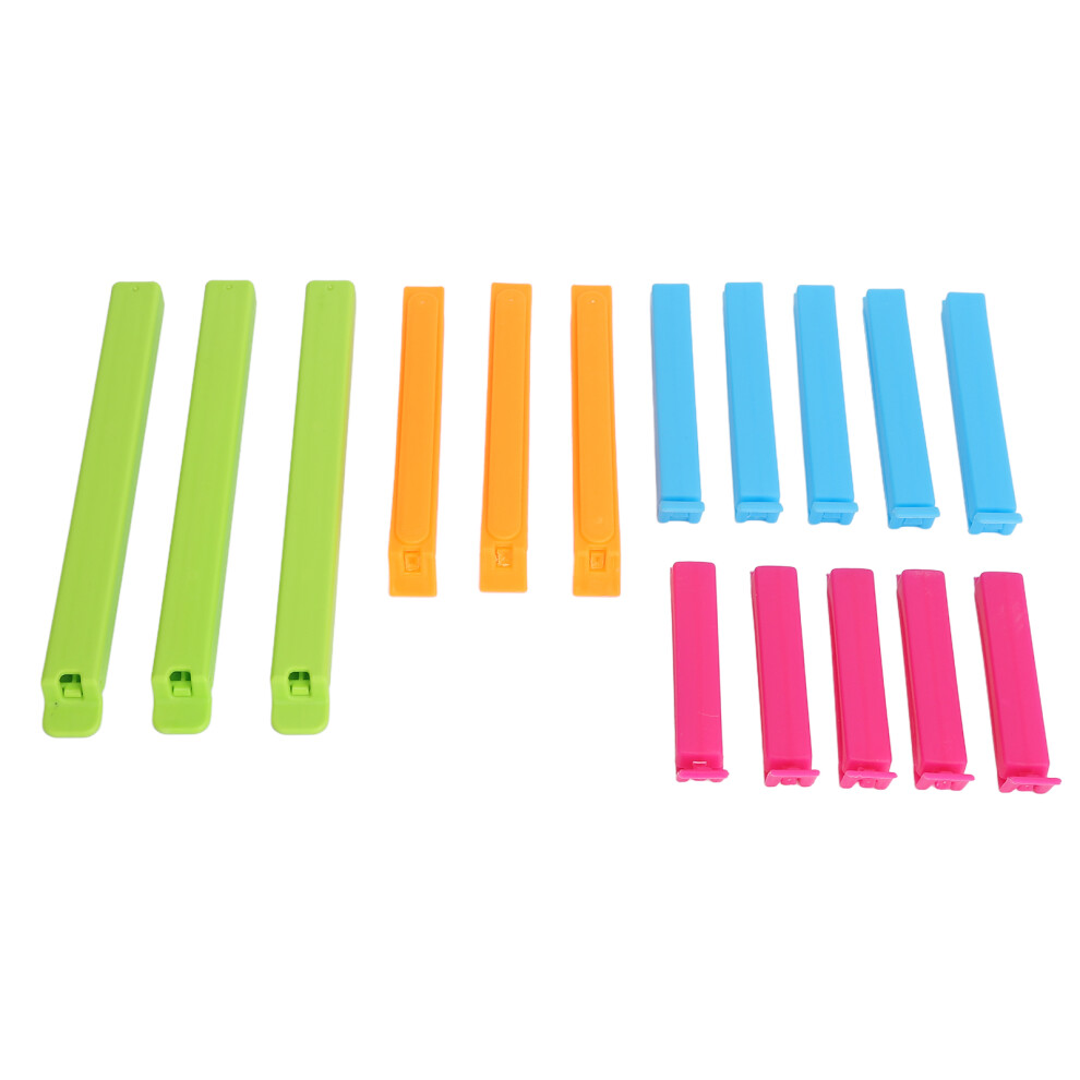 Unisex Sealing Clips 16Pcs Pp Food Bag Clips For Bread & Snack Storage Safe Closure