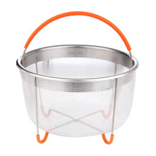 Steamer Basket for Instant Pot Stainless Steel Mesh Strainer 6 and 8 Quart Multiuse with Easy Lift Handling