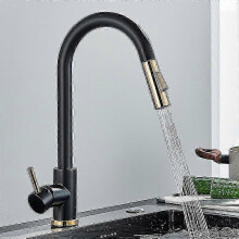 Kitchen Faucet,360 Rotating Kitchen Mixer Tap,Kitchen Faucet Sprayer Black Kitchen Mixer Tap with 2 Modes,High Pressure Kitchen Faucet,Kitchen Mixer T