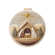 Perfect Gift Religious Embroidery DIY Craft Set for Holiday-5