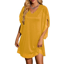 A sparkly cocktail dress for women, perfect for-Yellow M