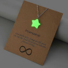 (0609 five-pointed star)2026 Hot!!   Hot selling popular luminous pendant necklace arrow water drop love cross hollow luminous necklace for women