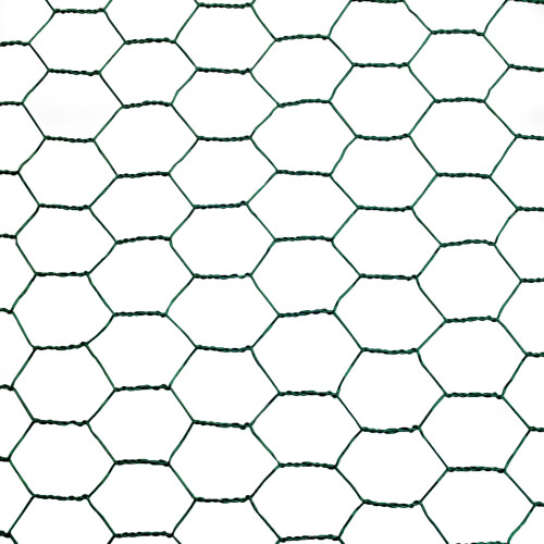 PVC Coated Green Chicken Wire 22g Mesh Fencing 2