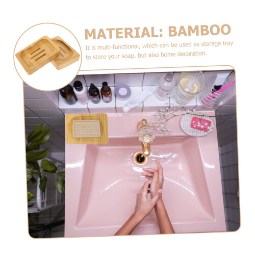 2pcs Soap Holder Set with Fast Draining Design for Bathroom Sink and Shower, SpaceSaving Shape 2