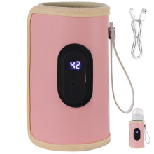Portable Bottle Warmer 18W Quick Heating USB Baby Bottle Heater with Temperature Adjustable Control for Travel and Home Use