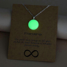(1708 round)2026 Hot!!   Hot selling popular luminous pendant necklace arrow water drop love cross hollow luminous necklace for women