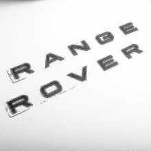 (Matt Black RR) 3d Abs Logo Range Rover Letters Emblem Sticker Car Front Hood Badge For Range Rover Sport Evoque L322 L320 L406 P38 Accessories - S