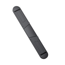 Laptop Stand Adjustable Holder for Desk Ergonomic Posture Support Stable Compact Black Design