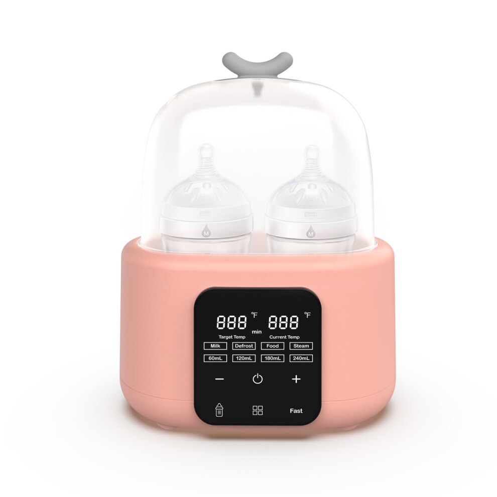 9in1 Baby Bottle Warmer and Sterilizer with Timer, Dual Bottle Capacity, Fast Heating, Precise Temperature Control