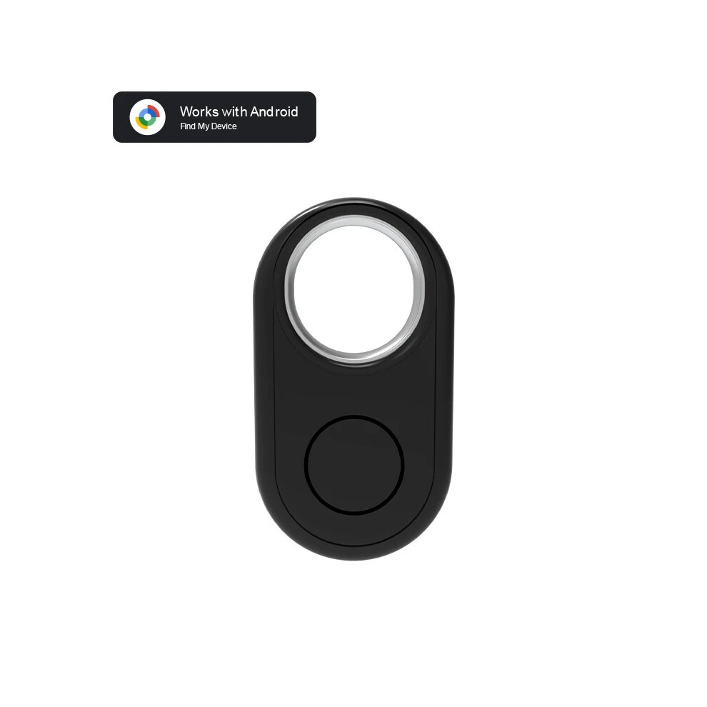 (Black) Long Distance Smart Tag Bluetooth Tracker For Android Google Find Hub Key Finder Anti Lost Locator Device Black 760123456794