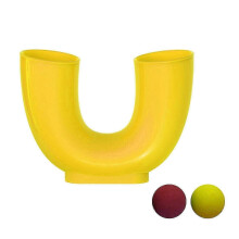 (Yellow) Skill Game Juggling Ball Toy Indoor Outdoor Activity Game Motor Juggling Skills Development U-shape