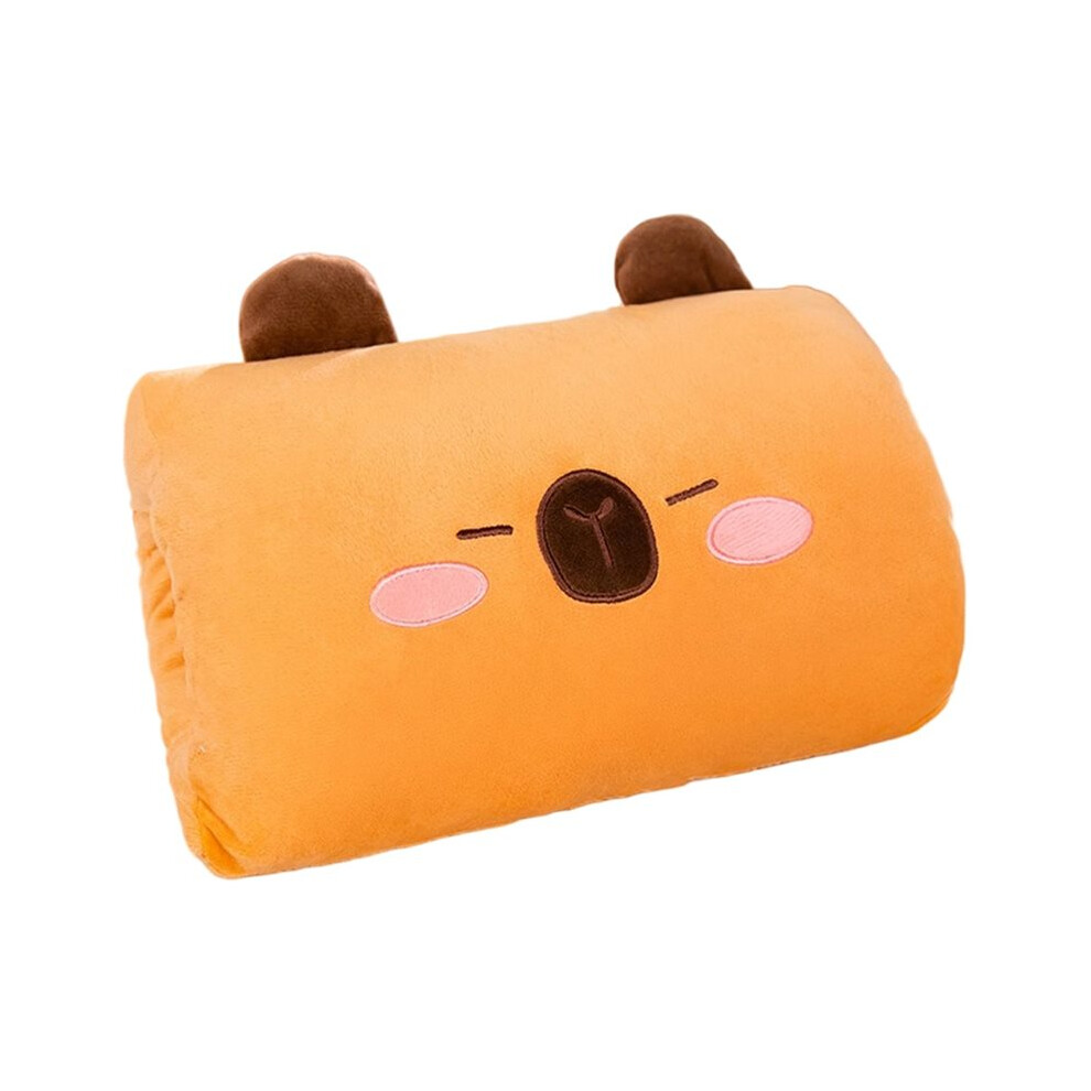 Capybara Cartoon Hand Warmer Pillow - Non-Electrical, Cozy Travel Essential for Kids