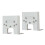 Magnetic Hinge Quick Installation Positioning Piece Cabinet Door Installation Point Fixed Plate Panel Hinge Jig Tool 2