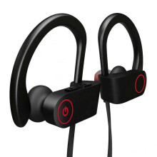 (black) Waterproof BT 5.0 Earbuds – IPX4 Sweatproof – CVC6.0 Noise Cancelling – 6H Playtime – Great Gift for Sports