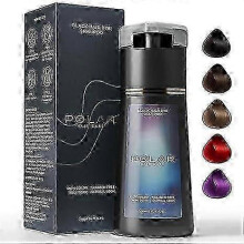 (black)Hair Dye Shampoo, Polar Hair Dye Shampoo, Polar Haircare Instant Dye Shampoo, Natural Hair Color Shampoo for Gray Hair Coverage for Women & Men