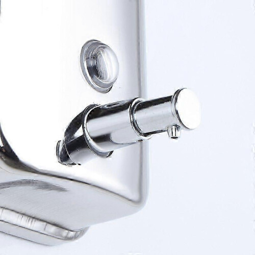 Black Vandal-proof stainless steel soap dispenser 500ml 1