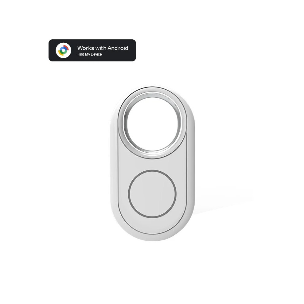 (White) Long Distance Smart Tag Bluetooth Tracker For Android Google Find Hub Key Finder Anti Lost Locator Device White 8712363813334