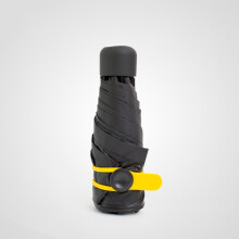 Compact Travel Umbrella with AntiUV Double Layer and Windresistant Canopy, UltraLight Foldable Design Pink Black