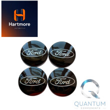 4 x 54mm Black FORD CENTRE CAPS ALLOY WHEEL FITS MOST MODELS FOCUS FIESTA KA ETC