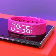 (pink) 2026 Vibrating Alarm Band for Deep Sleep - Silent Alarm Clock Bracelet