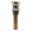 Brass Plant Pattern Pop Up Sink Drain Overflow 1