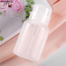 Nail Polish Remover Pump Bottle Refillable Acetone Dispenser with OneHand Press Spill Design Color01