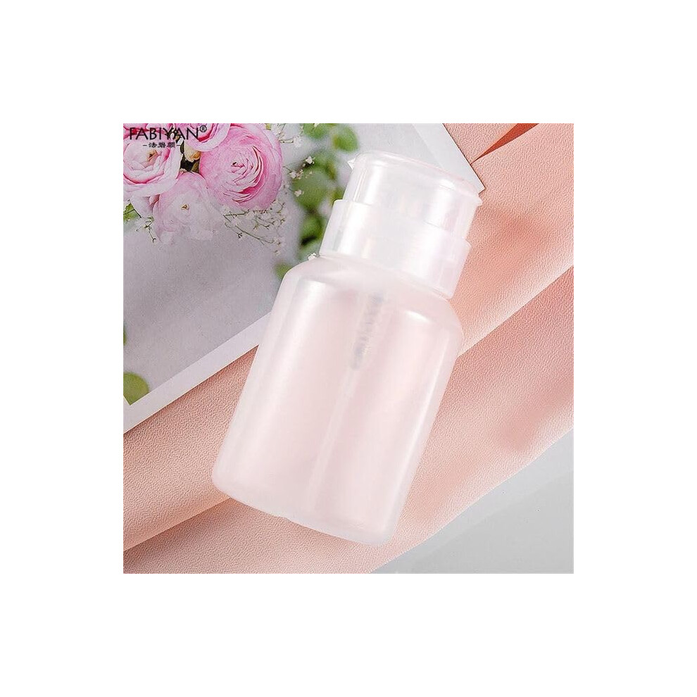 Nail Polish Remover Pump Bottle Refillable Acetone Dispenser with OneHand Press Spill Design Color01