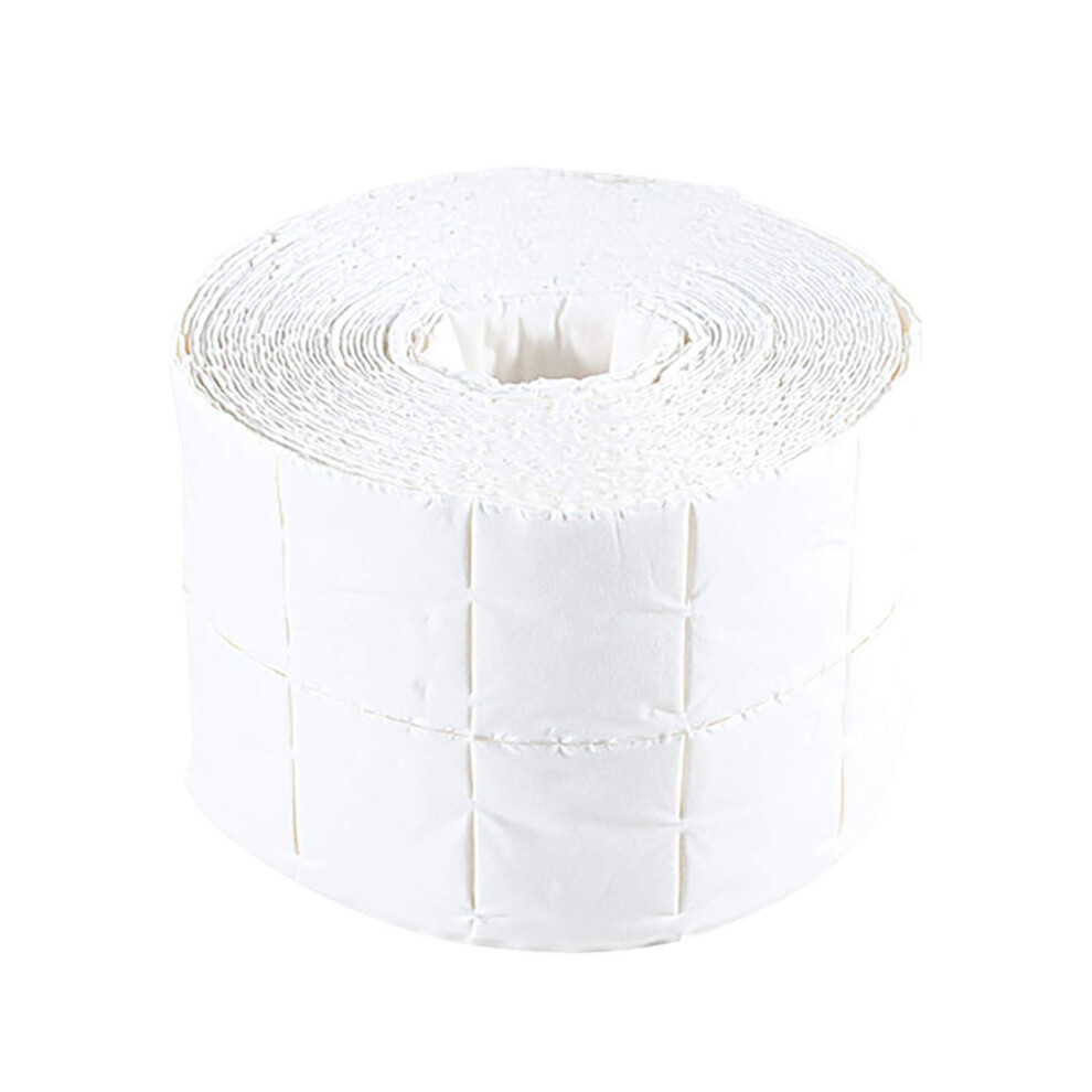 Lint Nail Polish Remover Pads Roll 500 Sheets Easy Tear Soft Thick Nail Wipes for Salon and Home Use