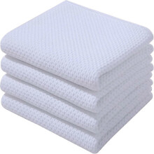 (34 x 73 cm, Weiß) 6er-Pack Geschirrtücher aus 100 % Baumwollfrottee mit Aufhängeschlaufe, S202412306944