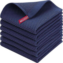 (34 x 34 cm, Dunkelblau) 6er-Pack Geschirrtücher aus 100 % Baumwollfrottee mit Aufhängeschlaufe, S202412306944