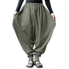 (XL, Armeegr¨¹n) Herren Haremshose mit weitem Bein, l?ssige Baggy-Hose, Yogahose P20250110800