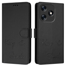 Leather Wallet Case Magnetic Flip RFID Blocking Card Holder Stand Shockproof Cover for Tecno Spark 10 4G