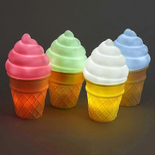 (Blue) Ice Cream - Shaped LED Night Light for Bedroom Decor - Ideal Gift 1